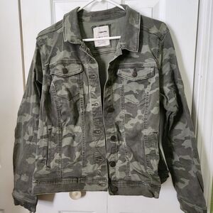 Sonoma Green Camouflage Jean Jacket
